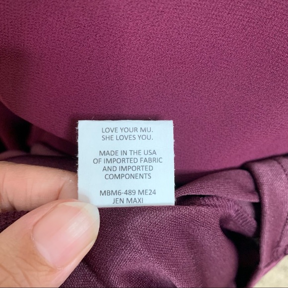 NWT Show Me Your Mumu Jenn Maxi Dress Merlot Large - Picture 8 of 10